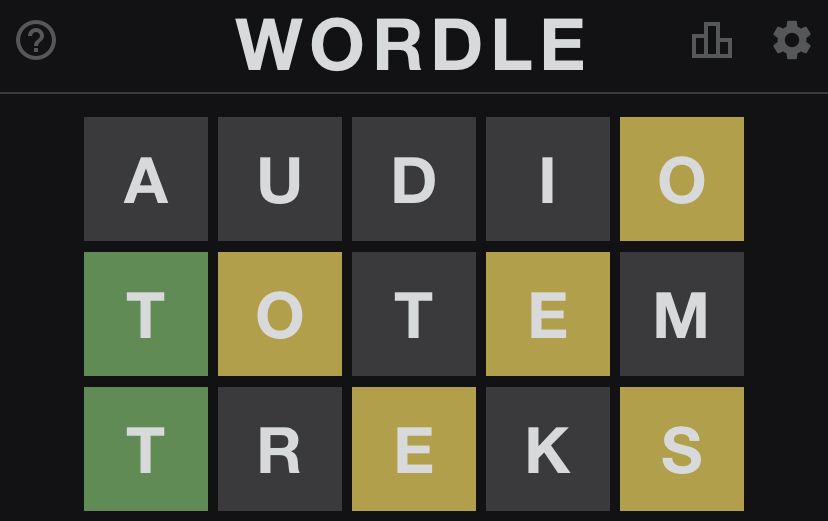 Wordle 2: a fun word search game